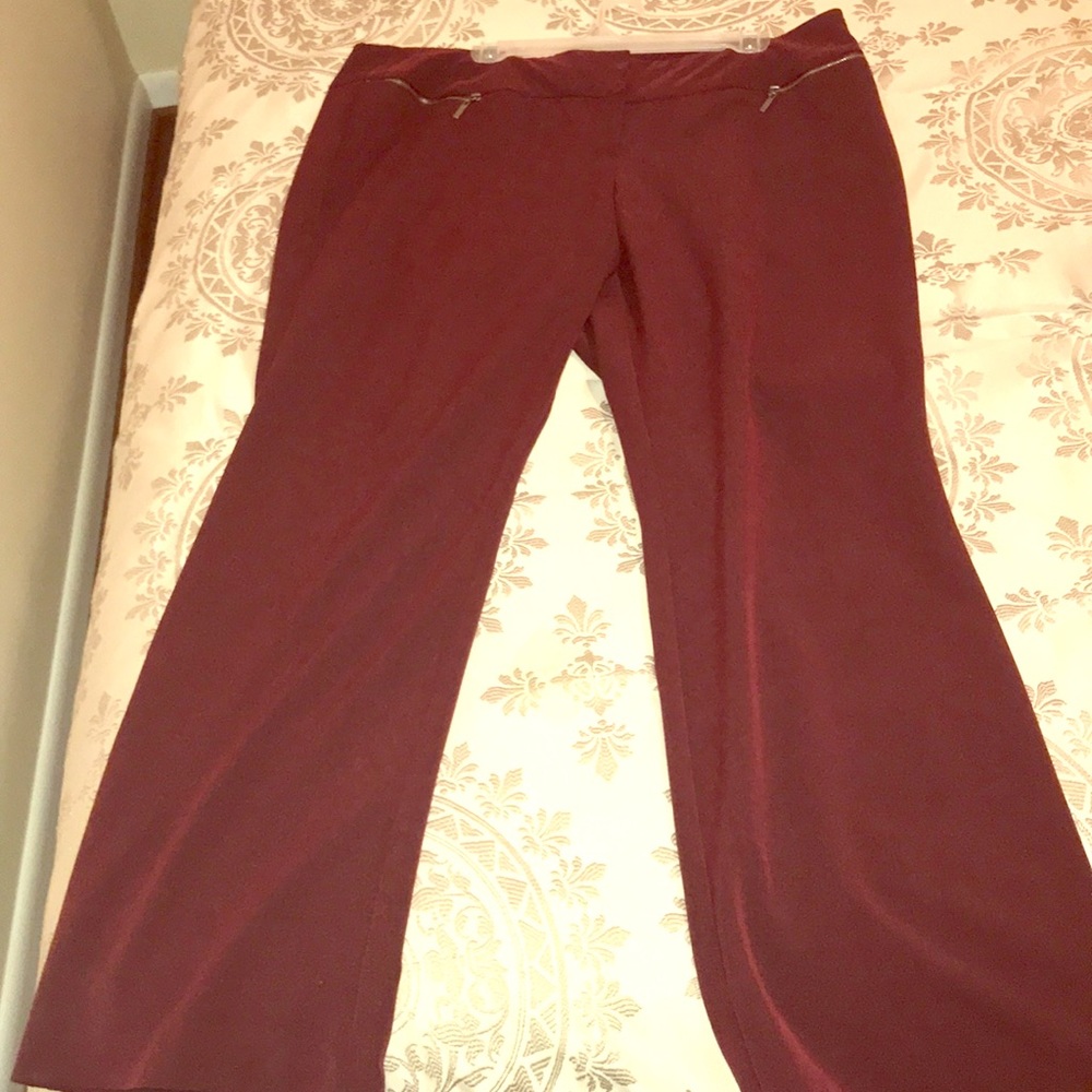Burgundy slacks